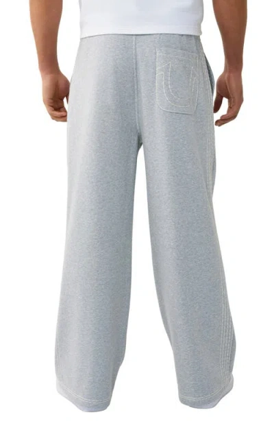 True Religion Super Baggy Drawstring Sweatpants In Gray