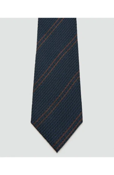 Mango Silk Microstructure Tie In Green