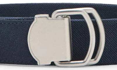 Mango Mixed Media Belt In Orange