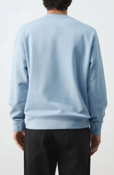 Mango Regular Fit Cotton Sweatshirt In Blue