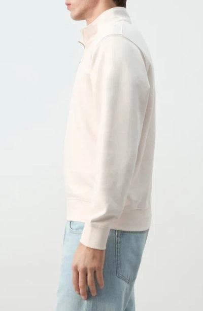 Mango Quarter Zip Pullover In Neutral