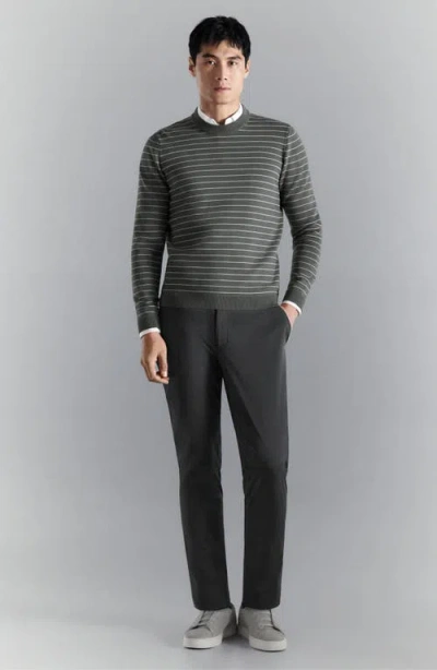 Mango Comfort Stretch Stripe Jersey Sweater In Multi