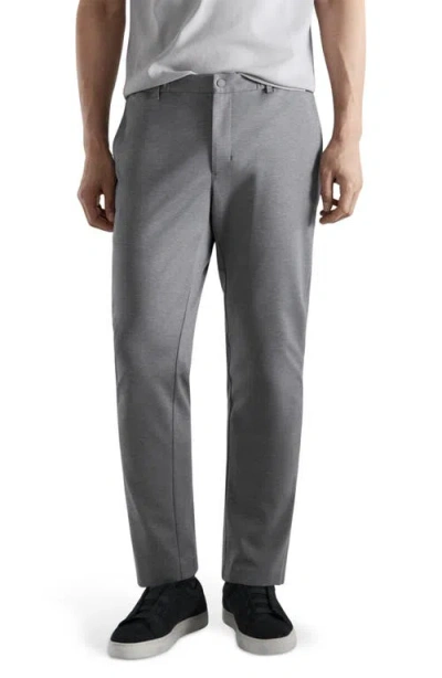 Mango Comfort Stretch Chinos In Gray