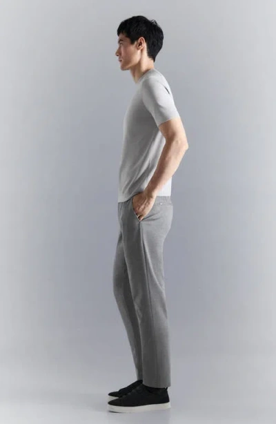 Mango Comfort Stretch Chinos In Gray
