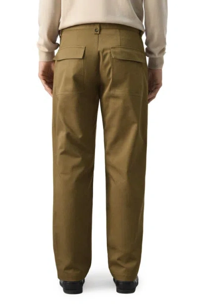 Mango Relaxed-fit Pants With Patch Pockets In Brown