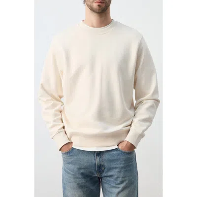 Mango Regular Fit Cotton Sweatshirt In White