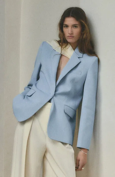 Mango Americana One-button Blazer In Blue
