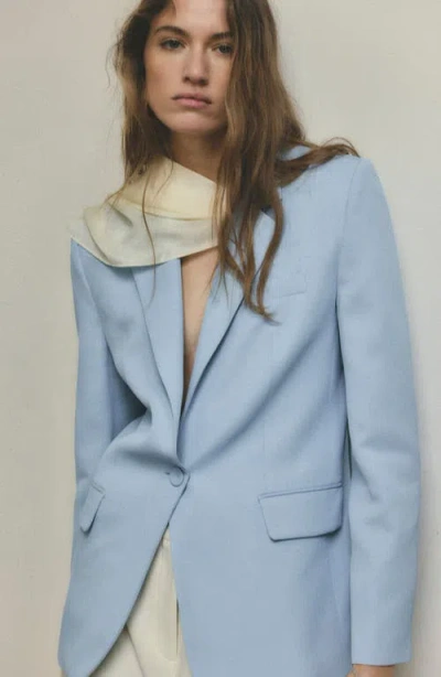 Mango Americana One-button Blazer In Blue