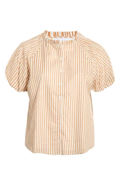Sugarlips Dream State Avy Cotton Button-up Top In Multi