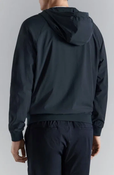 Mango Performance Zip Hoodie In Blue