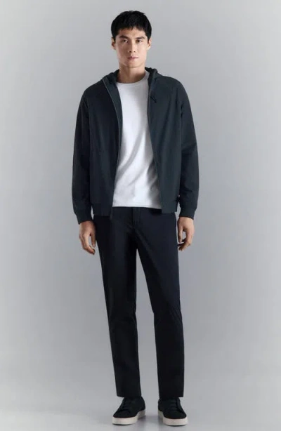 Mango Performance Zip Hoodie In Blue