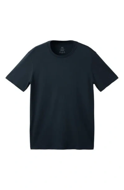 Mango Slim Fit Comfort Stretch T-shirt In Blue