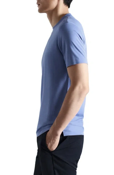 Mango Slim Fit Comfort Stretch T-shirt In Blue