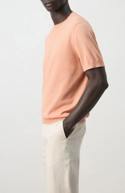 Mango Regular Fit Cotton T-shirt In Pink