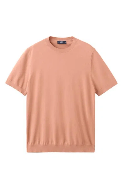 Mango Regular Fit Cotton T-shirt In Pink