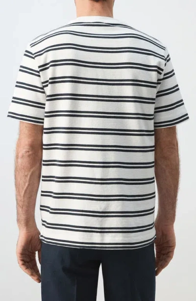 Mango Regular Fit Stripe Cotton Blend T-shirt In Multi
