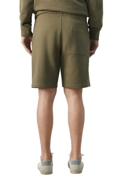 Mango Cotton Drawstring Shorts In Green