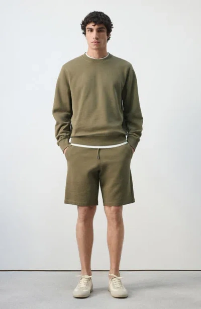 Mango Cotton Drawstring Shorts In Green