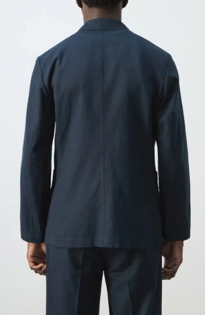 Mango Slim Fit Blazer In Black