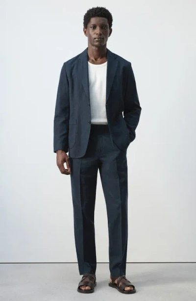 Mango Slim Fit Blazer In Black