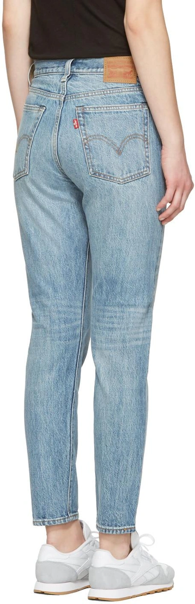 Shop Levi's Levis Blue Wedgie Fit Jeans In 0004 Foothills
