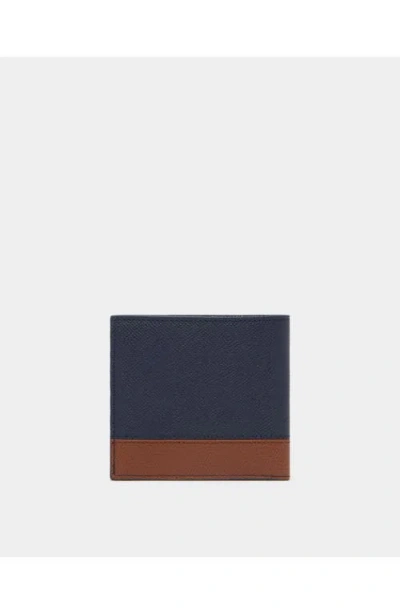 Bally Essential Bi-fold Wallet In Blue