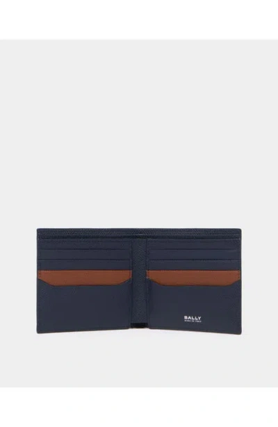 Bally Essential Bi-fold Wallet In Blue