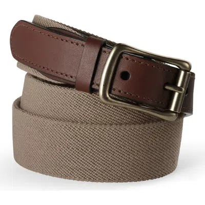Lands' End Elastic Surcingle Belt In Brown