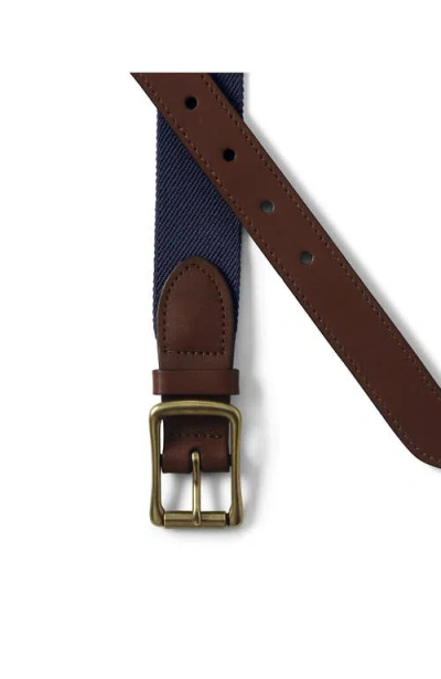 Lands' End Elastic Surcingle Belt In Multi