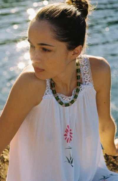 Sccollection Ruby Necklace In Pattern