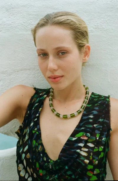 Sccollection Ruby Necklace In Pattern