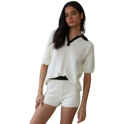 Callahan Doris Oversized Polo In White