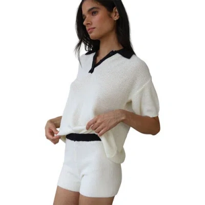 Callahan Doris Oversized Polo In White