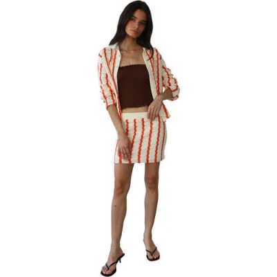 Callahan Sienna Crochet Button Down Top In Multi
