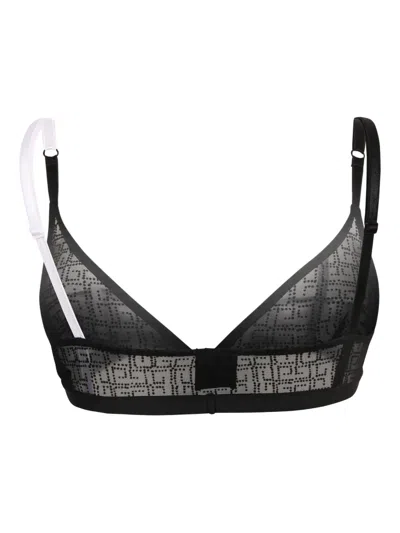 Givenchy Patterned Bra In Black