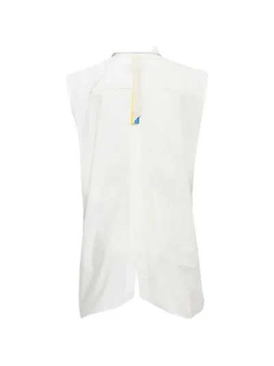 Litkovska Split-hem Shirt In White