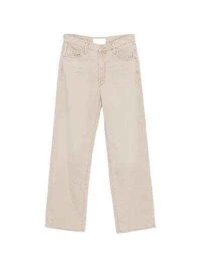 Mother The Dodger Sneak Relaxed Straight Leg Jeans In Pink