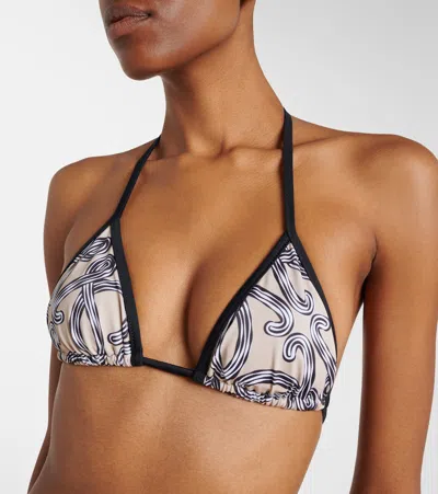 Loewe Technical Jersey Bikini Top In Black