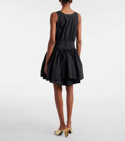 Loewe Drawstring Mini Dress In Black