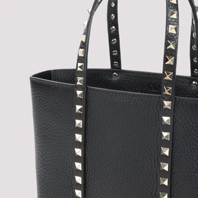 Valentino Rockstud Mini Tote In Hammered Leather