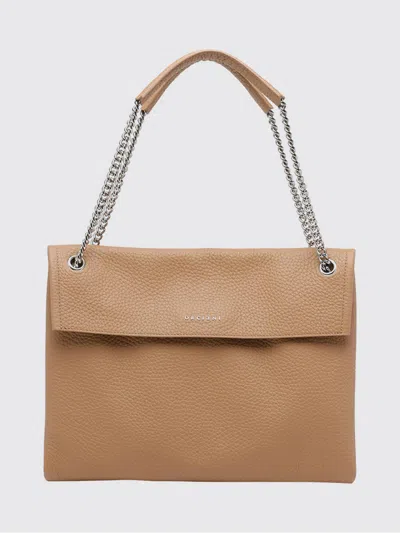 Orciani Structured Midi Handbag With Stylish Chain Strap In White