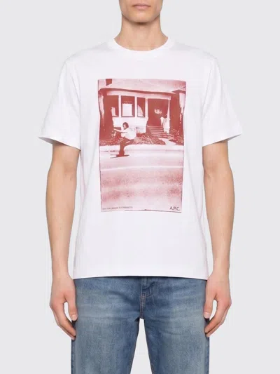 A.p.c. White Crew Neck T-shirt In White