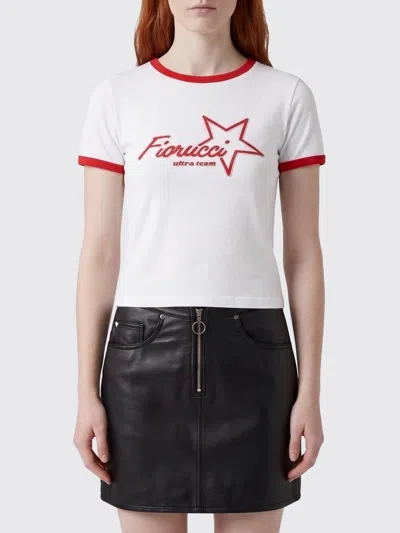 Fiorucci Ultra Team Glitter Star Logo Baby T-shirt In White