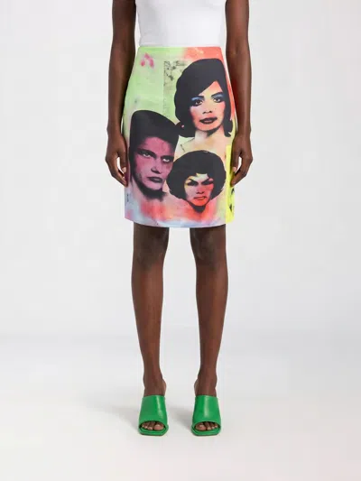Versace Dress The Party Print Skirt Look62 Multicolor In Silk Women