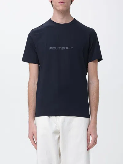 Peuterey Logo-print T-shirt In Blue