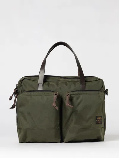 Filson Top Zip Fastening Travel Bag With Adjustable Strap In Brown