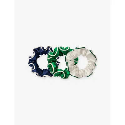 Slip Game Day Large Silk Scrunchies Set Of Three In Multi
