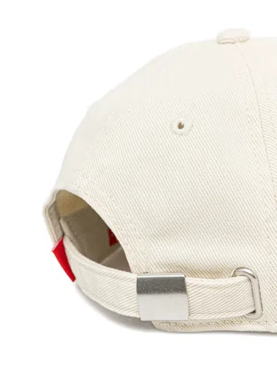 Diesel Logo-patch Baseball Cap In White
