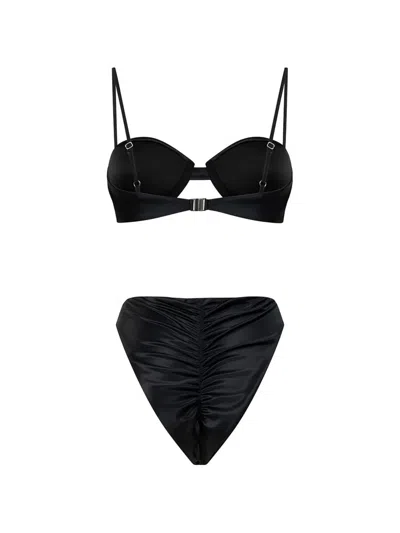 Paramidonna Daisy Crystal-embellishment Bikini In Black