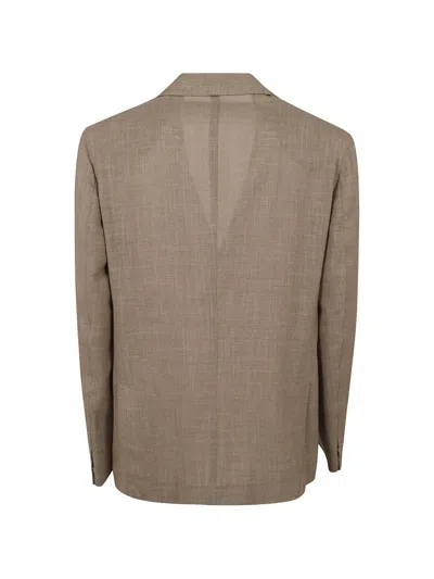 Eleventy Single-breasted Two-piece Suit In Brown